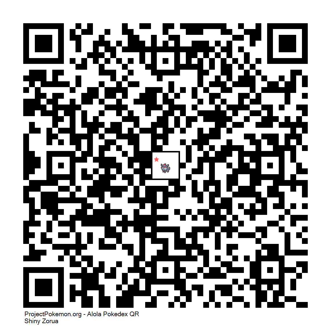 Cdigo QR de Zorua variocolor